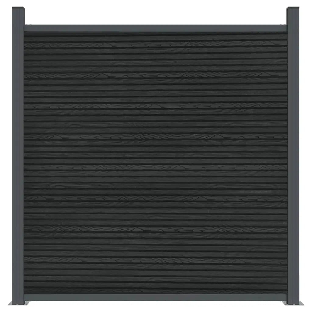 Panel De Valla Wpc Gris 353x186 Cm / Vetonek_4