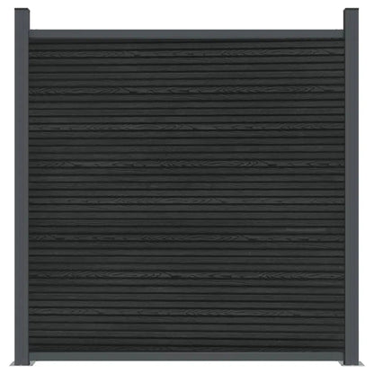 Panel De Valla Wpc Gris 353x186 Cm / Vetonek_4