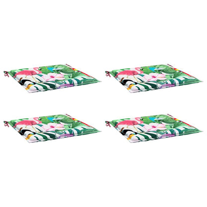 Vidaxl Cojines Para Silla De Jardín 4 Uds Tela Multicolor 40x40x4 Cm_0
