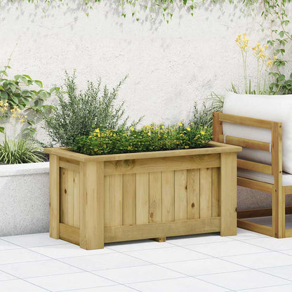 Arriate De Madera De Pino Impregnada 100x50x50 Cm_2