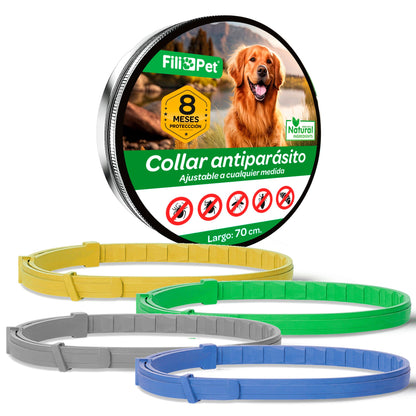 Collar Antiparasitos Para Perro Amarillo_0