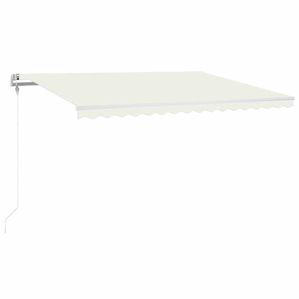 Toldo Automático Con Led Sensor De Viento Crema 400x300 Cm_0