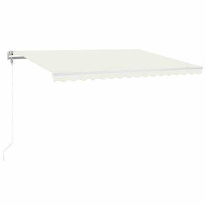 Toldo Automático Con Led Sensor De Viento Crema 400x300 Cm_0