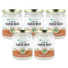 Pack 5x Aceite de coco ECO Planeta Huerto 430 ml