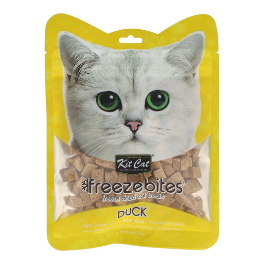 Kit Cat FreezeBites - Pato 15 g Snack liofilizado natural para gatos