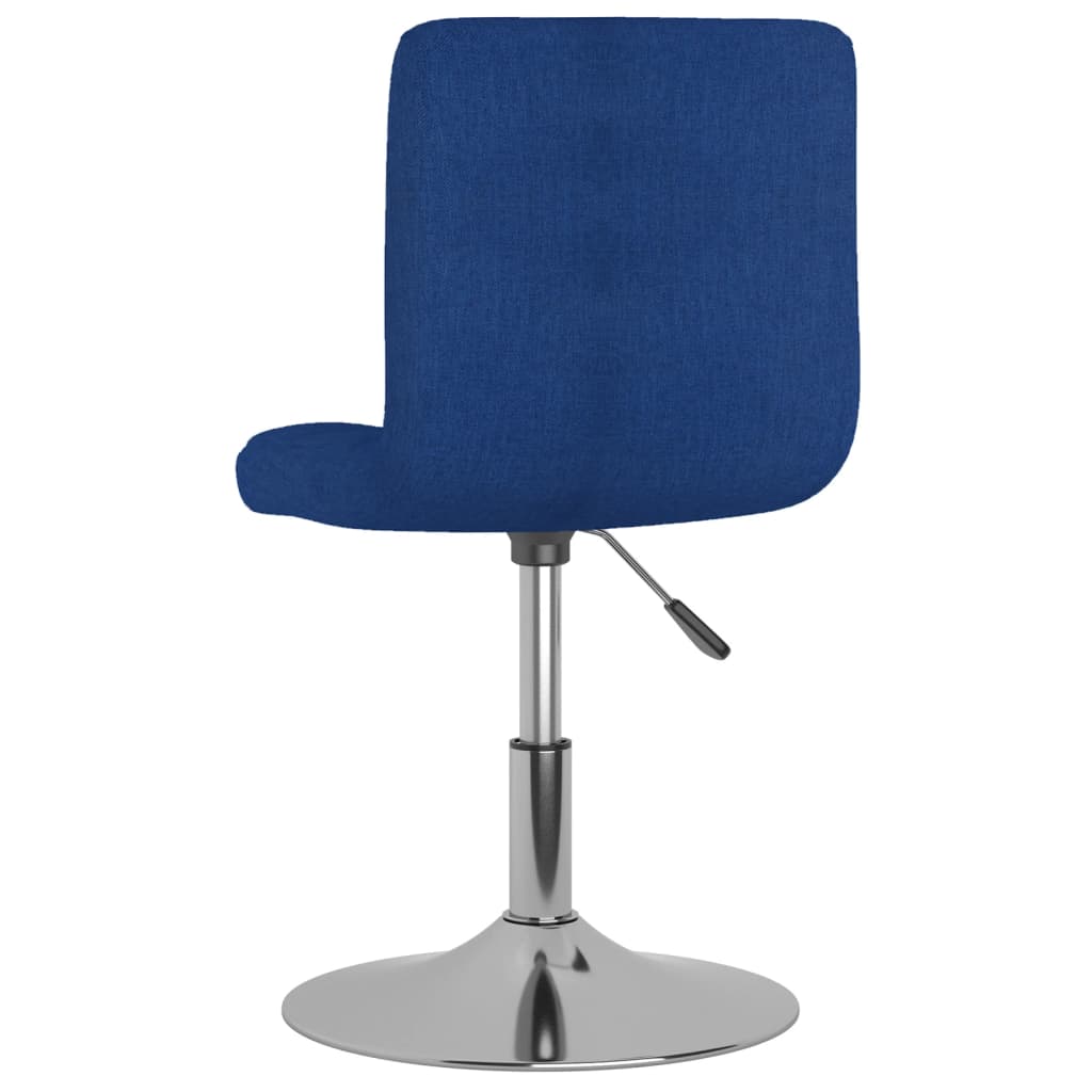 Taburete De Cocina Giratorio De Tela Azul_3