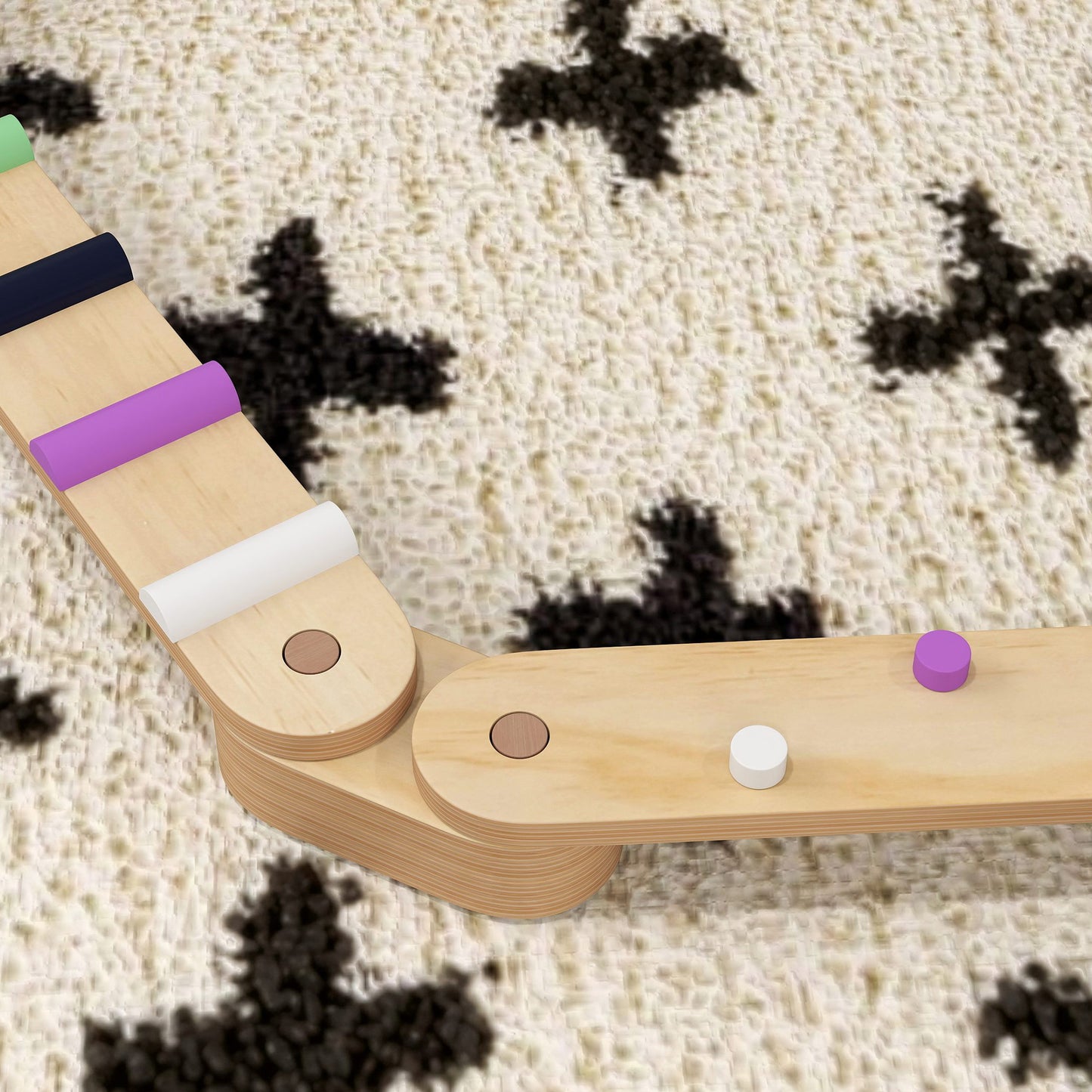 Aiyaplay Juego De Viga De Equilibrio De Madera Para Niños De +3 Años Multicolor_3