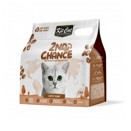 Kit Cat Arena Eco 2nd Chance - Coffee Beans (Natural) 2,5 Kg Semillas de Café , Guisante y Yuca