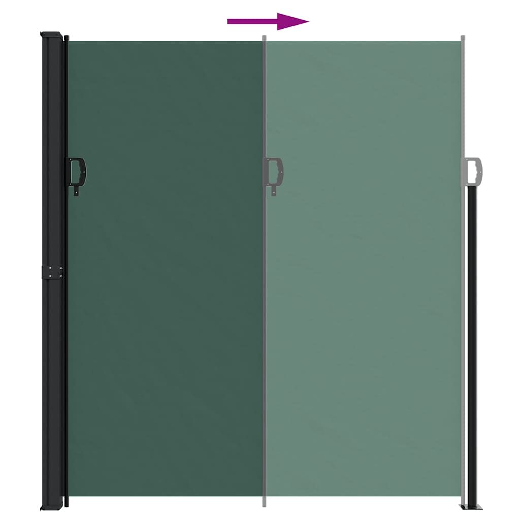 Vidaxl Toldo Lateral Retráctil Verde Oscuro 220x500 Cm_4