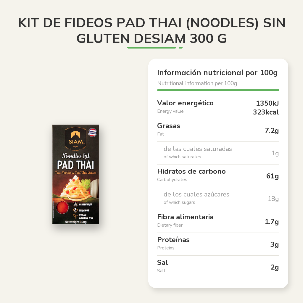 Información nutricional