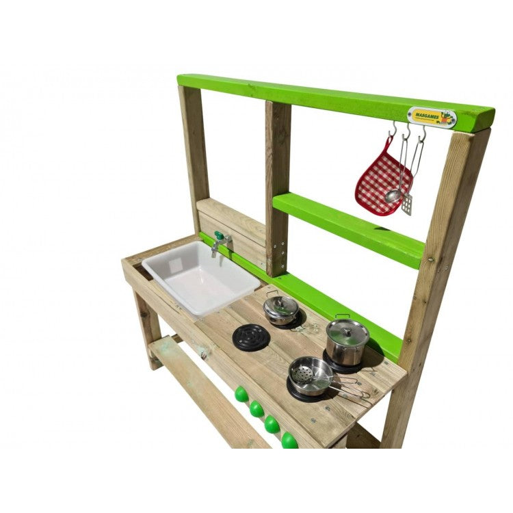 Cocinita Infantil De Madera Para Exterior Masgames Spicy.