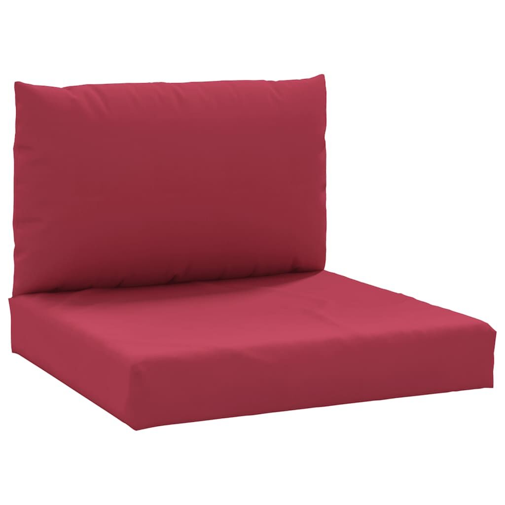 Vidaxl Cojines Para Palets 2 Unidades Tela Oxford Rojo_0