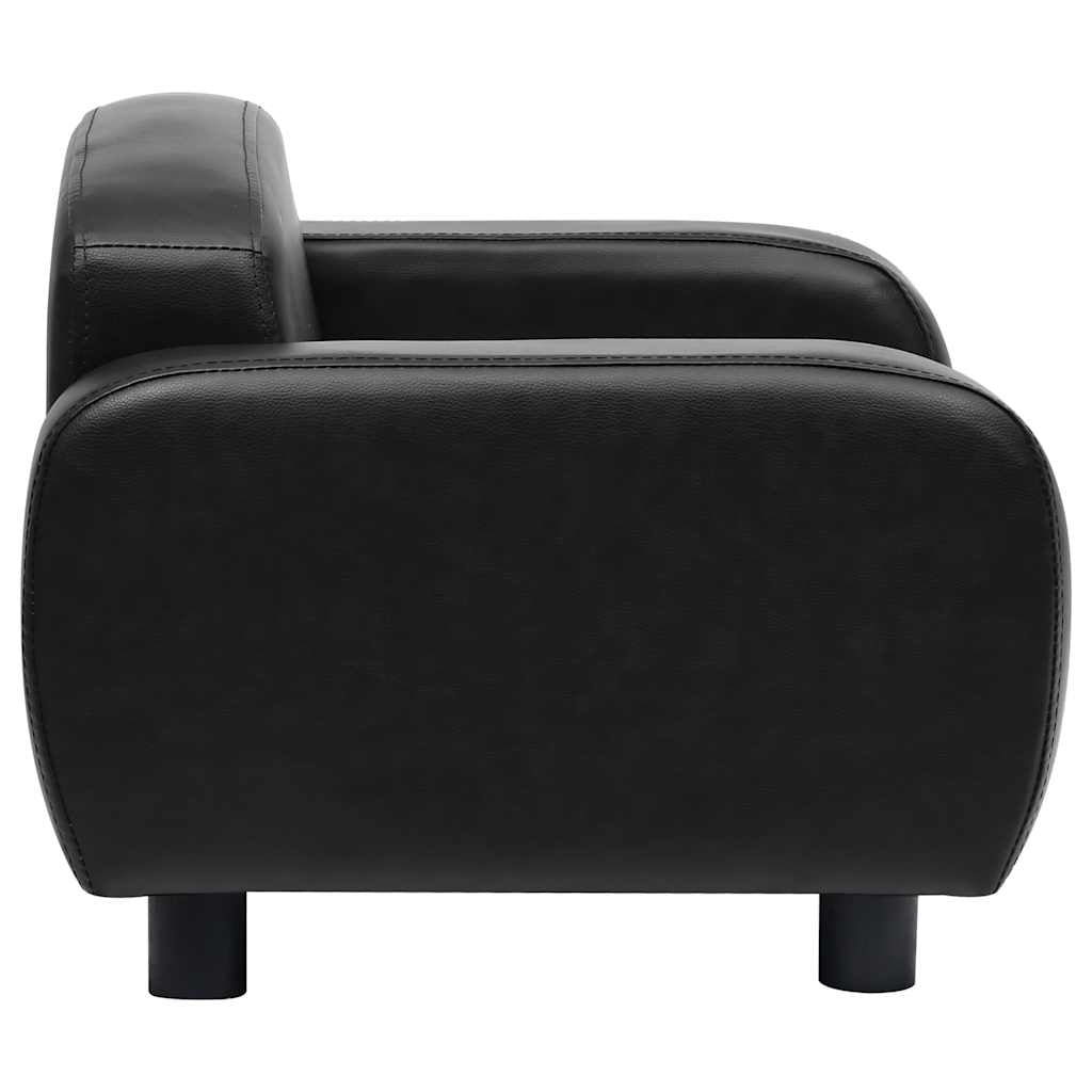 Vidaxl Sofá Para Perros Cuero Sintético Negro 80x50x40 Cm_4