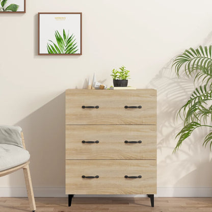 Aparador De Madera De Ingeniería Roble Sonoma 69,5x34x90 Cm / Vetonek_4