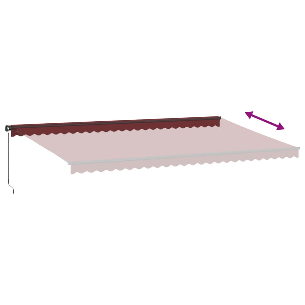 Toldo Retráctil Manual Burdeos 600x350 Cm_4