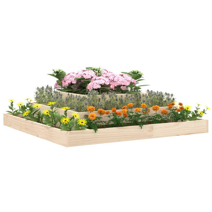 Jardinera De Madera Maciza De Pino 110x110x27 Cm_2