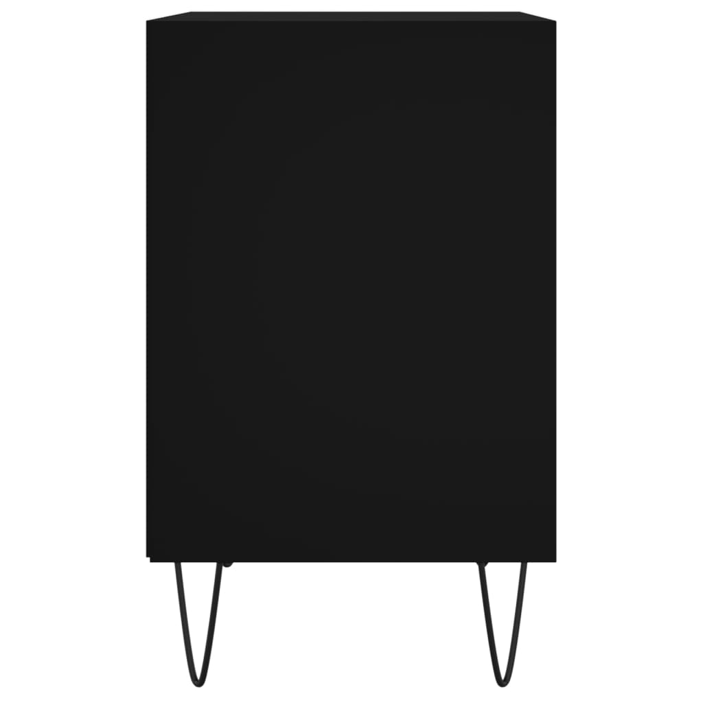Mesitas De Noche 2 Uds Madera De Ingeniería Negro 40x30x50 Cm_4