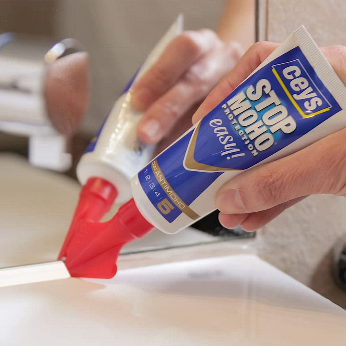 Sellador Ceys Stop Moho Easy! Blanco Silicona 70 Ml / Vetonek_3