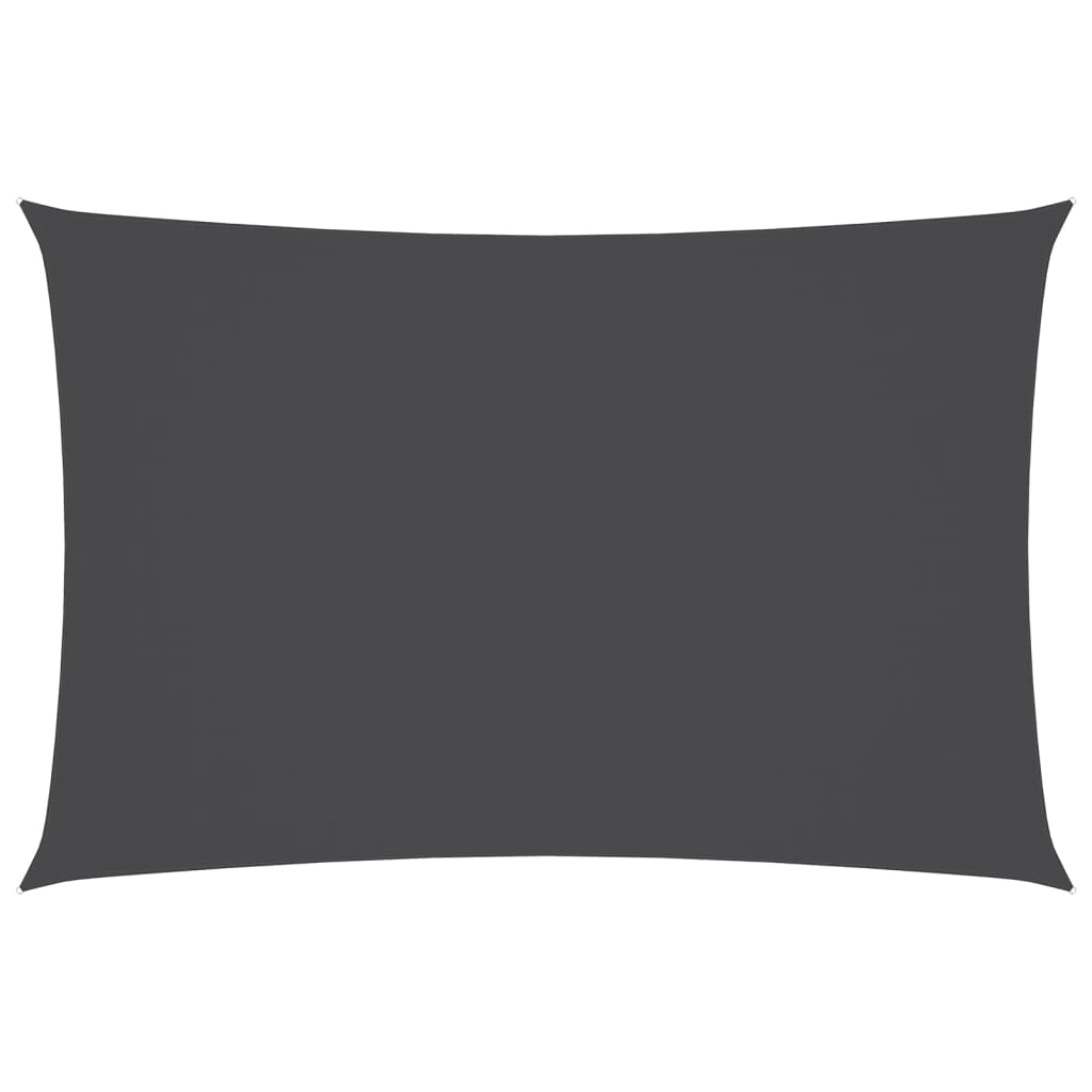 Toldo De Vela Rectangular Tela Oxford Gris Antracita 5x7 M_0