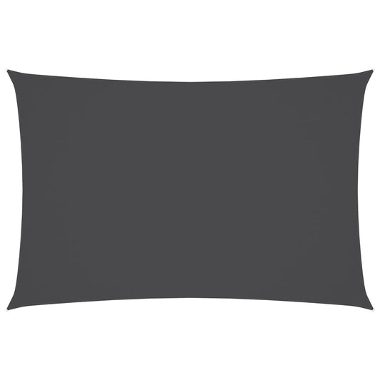 Toldo De Vela Rectangular Tela Oxford Gris Antracita 5x7 M_0