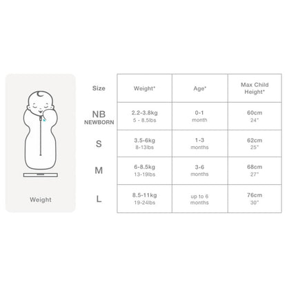 Love To Dream Saco De Bebé Swaddle Up Lite Stage 1 Elefante Blanco S_5