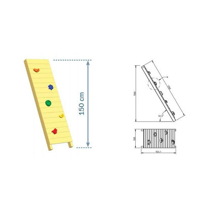 Pared De Escalada Masgames Wall Xl (plataforma A 150 Cm)._5