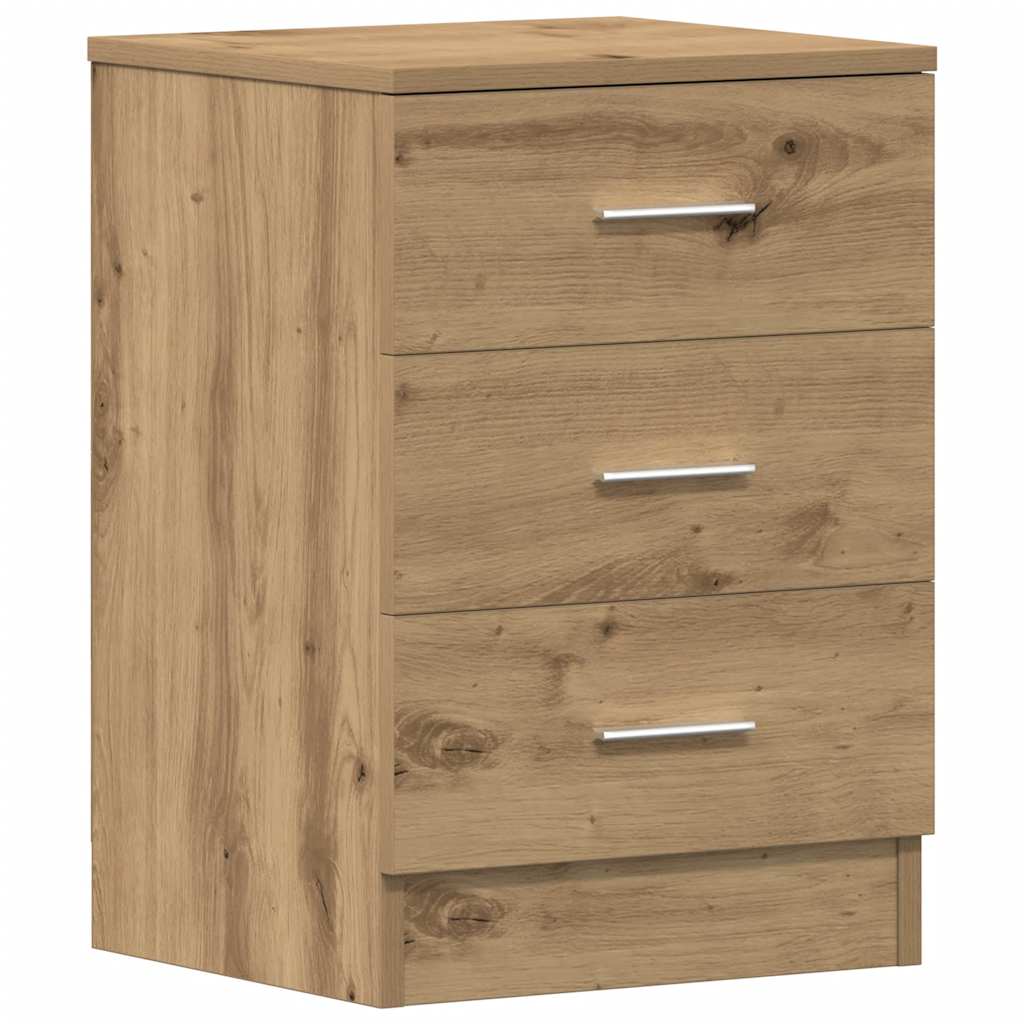 Mesita De Noche Madera De Ingeniería Roble Artisian 38x35x55 Cm_4