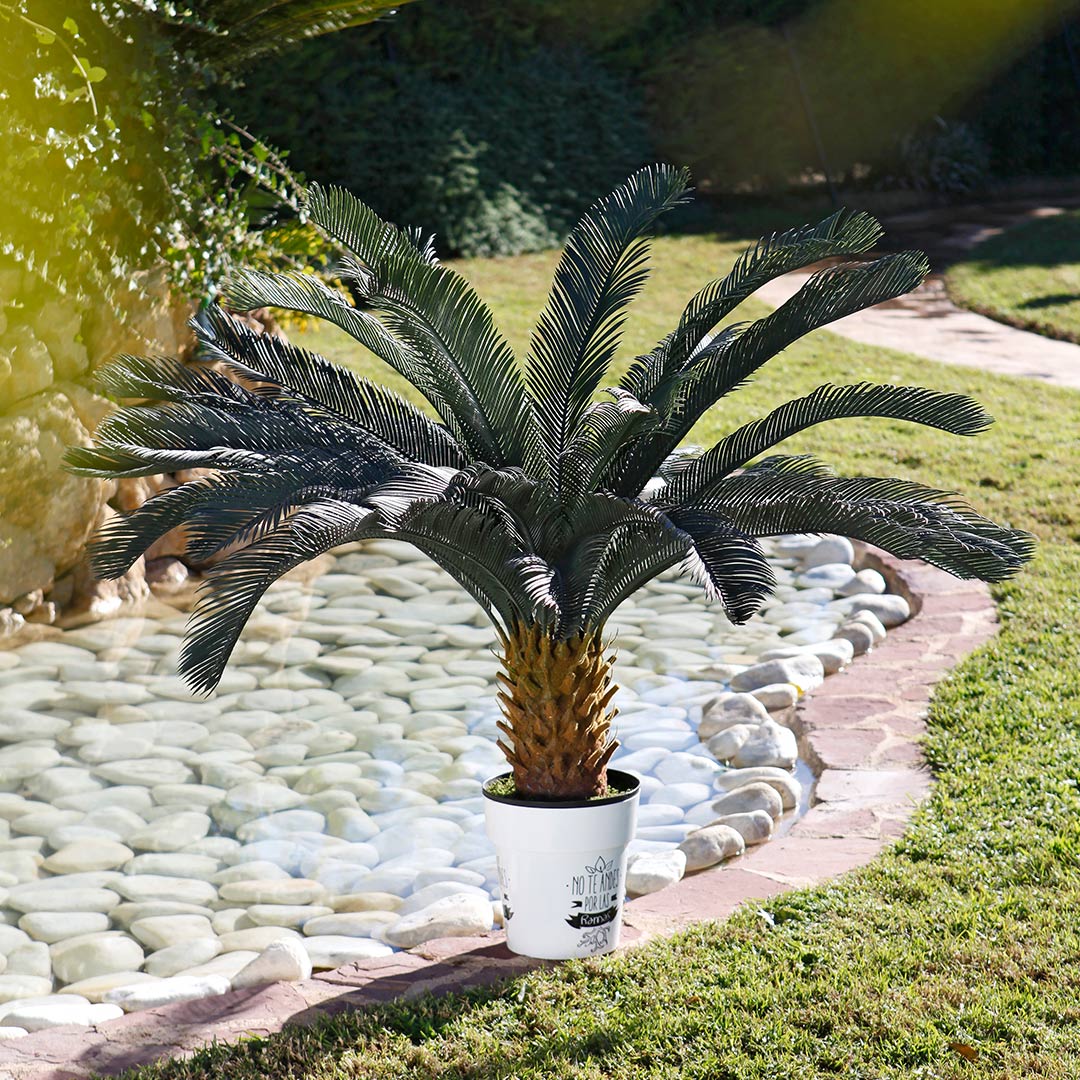 Planta Artificial Cica - Decoración Natural Sin Mantenimiento 1.25 M / Multicolor_0