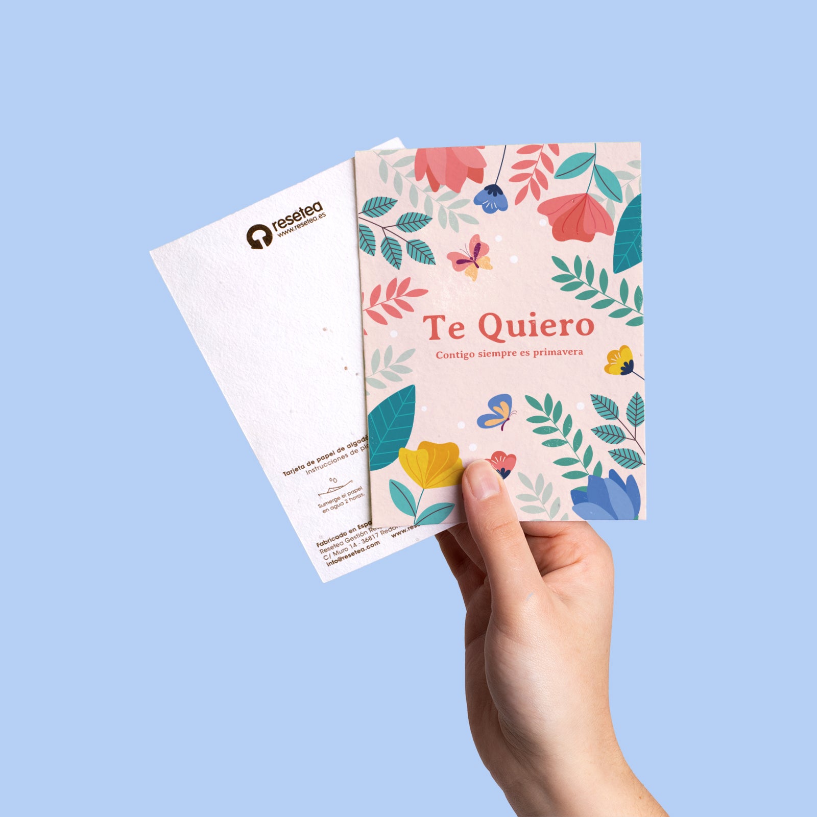 Postal Plantable Te Quiero – Regalo Romántico Original Que Florece, Emoción Y Naturaleza En Un Solo Gesto | Resetea_3