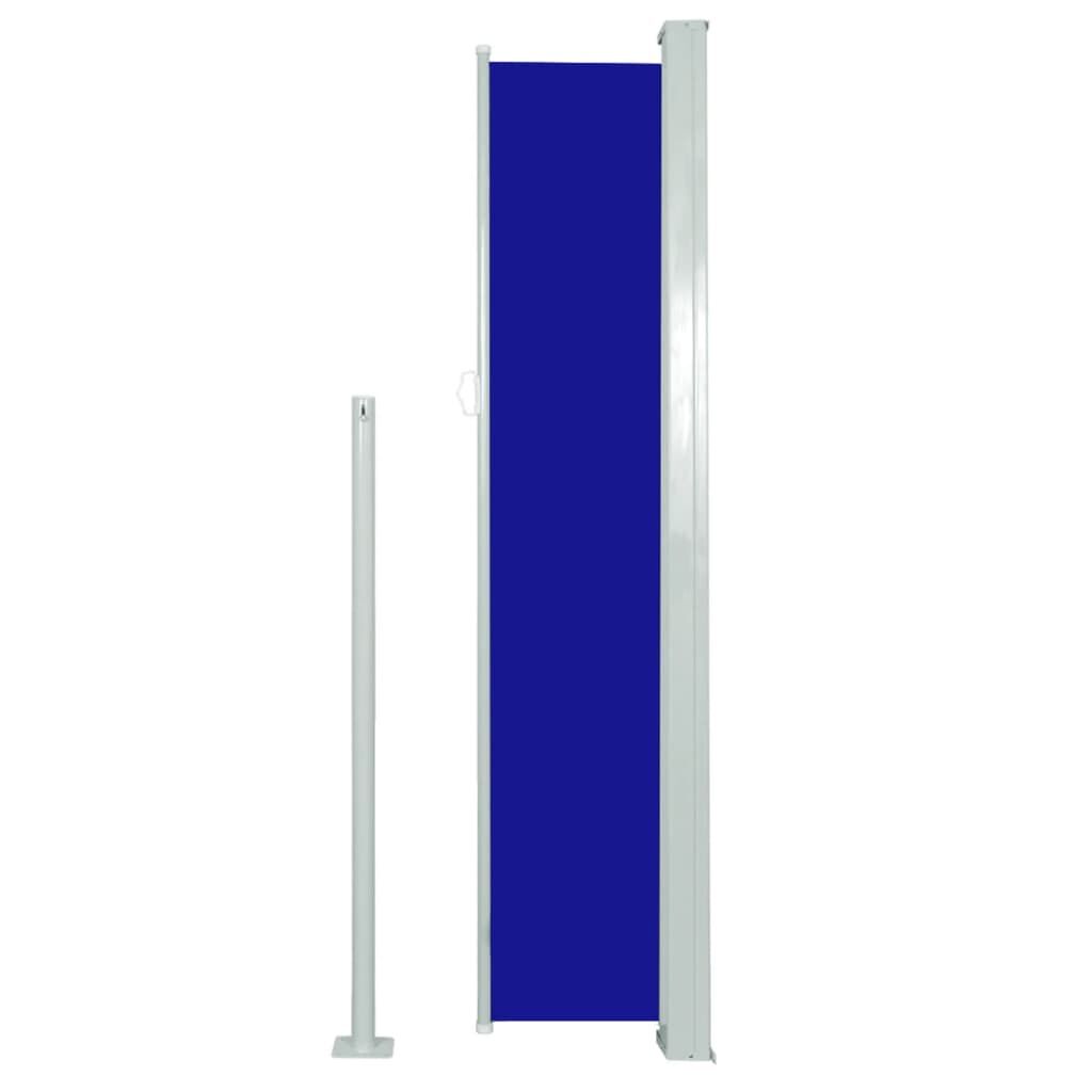 Vidaxl Toldo Lateral Retráctil Para Patio Azul 160x500 Cm_3