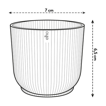 Maceta Verde Sorbete Vibes Fold Round Mini Elho 7cm 100% reciclado