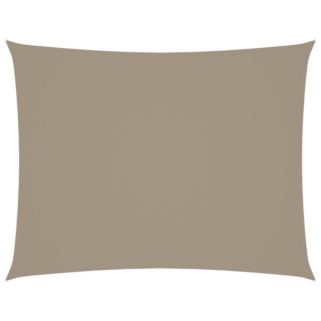 Vidaxl Toldo De Vela Rectangular Tela Oxford Gris Taupe 4x5 M_0