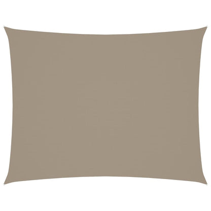 Vidaxl Toldo De Vela Rectangular Tela Oxford Gris Taupe 4x5 M_0
