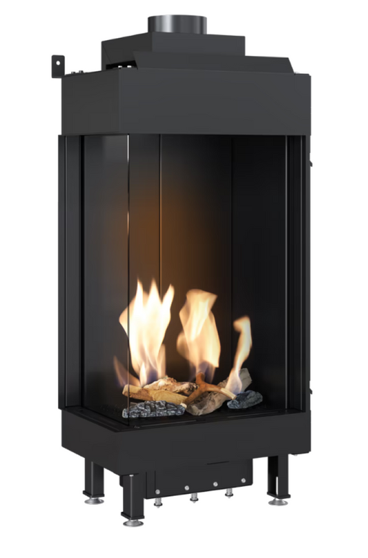 Bricosol Chimenea De Gas Kratki Leo 45 / 68 Izquierda Gas Natural ∅ 100/150 5,8 Kw_0