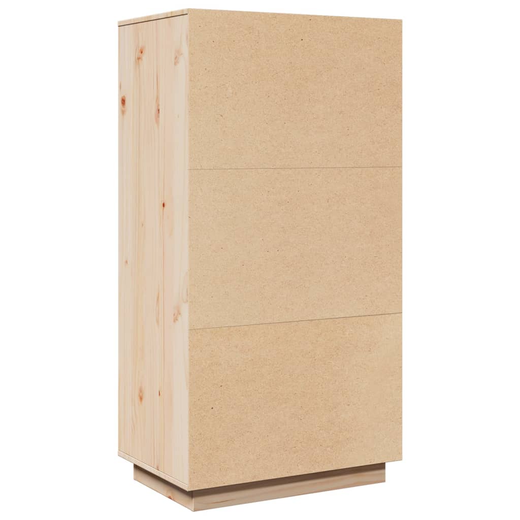 Aparador Alto De Madera Maciza De Pino 60x40x116,5 Cm / Vetonek_3