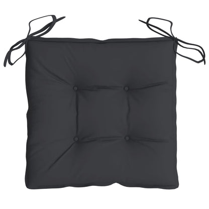 Vidaxl Cojines De Silla De Jardín 2 Uds Tela Oxford Negro 50x50x7 Cm_4
