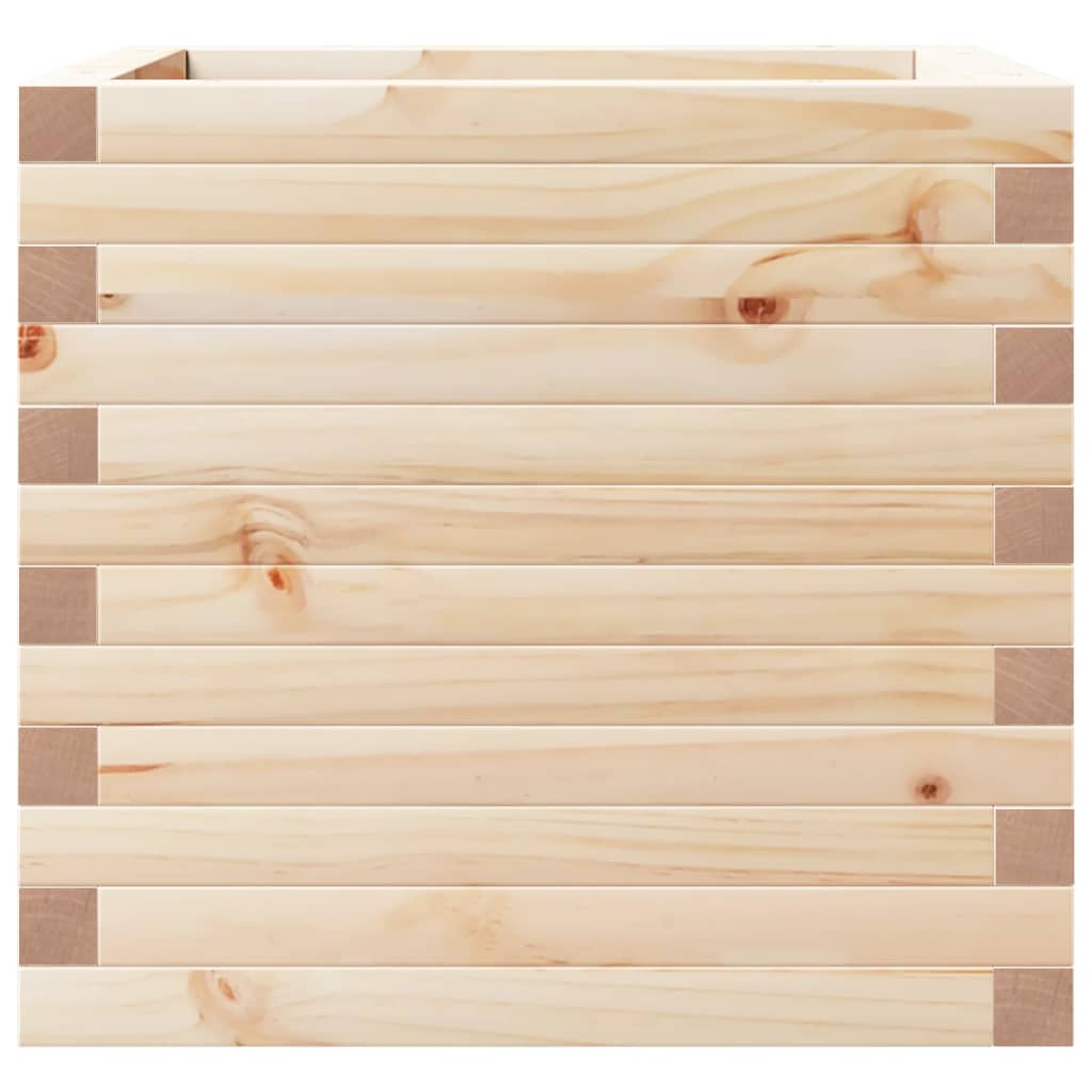Jardinera De Madera Maciza De Pino 50x50x46 Cm_4