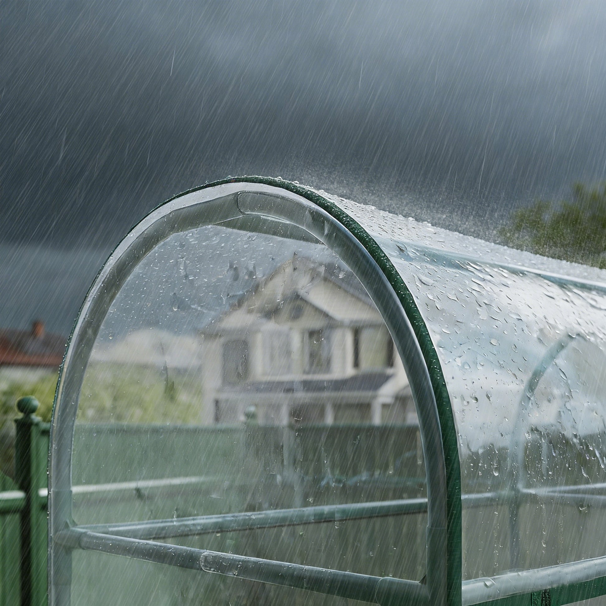 Outsunny Invernadero Pequeño Con 3 Estantes De Acero Y 2 Puertas Enrollables_3