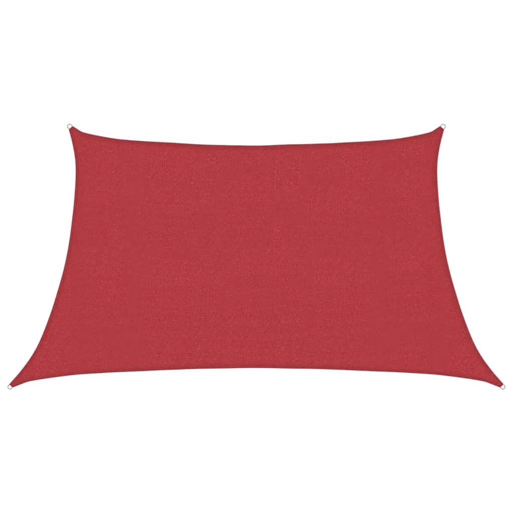 Vidaxl Toldo De Vela Hdpe Rojo 160 G/m² 3/4x2 M_0