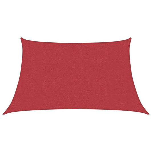 Vidaxl Toldo De Vela Hdpe Rojo 160 G/m² 3/4x2 M_0