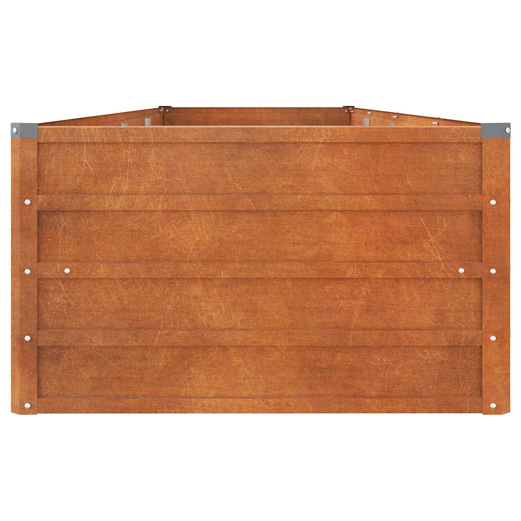 Arriate Oxidado De Acero Corten 320x80x45 Cm_4
