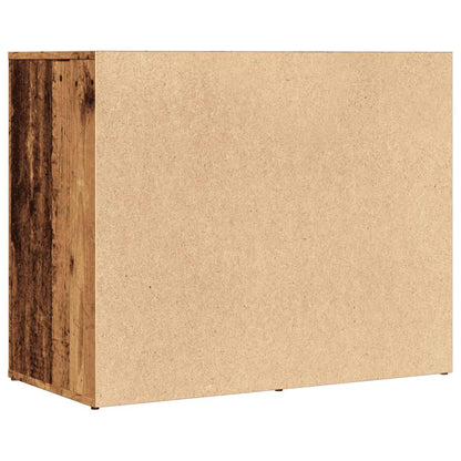 Mueble De Vestidor Madera De Ingeniería Madera Vieja 80x40x65cm_5