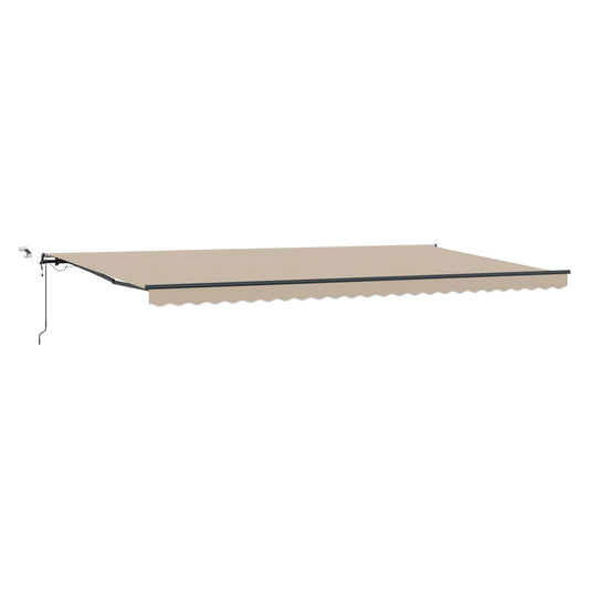Toldo Retráctil Beige 600 X 300 Cm Poliéster_0