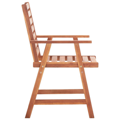 Vidaxl Sillas De Comedor De Jardín 4 Unidades Madera Maciza De Acacia_3