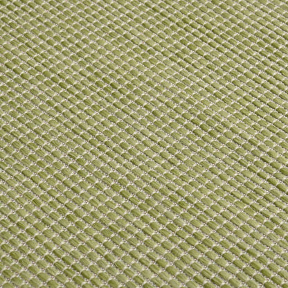Vidaxl Alfombra De Exterior De Tejido Plano Verde 80x150 Cm_4