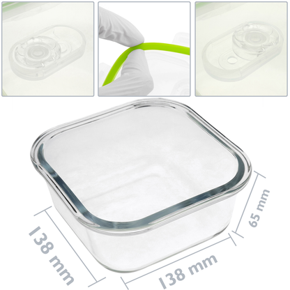 Recipiente Para Alimentos Hermético De Cristal Con Válvula Activa De 500 Ml_1