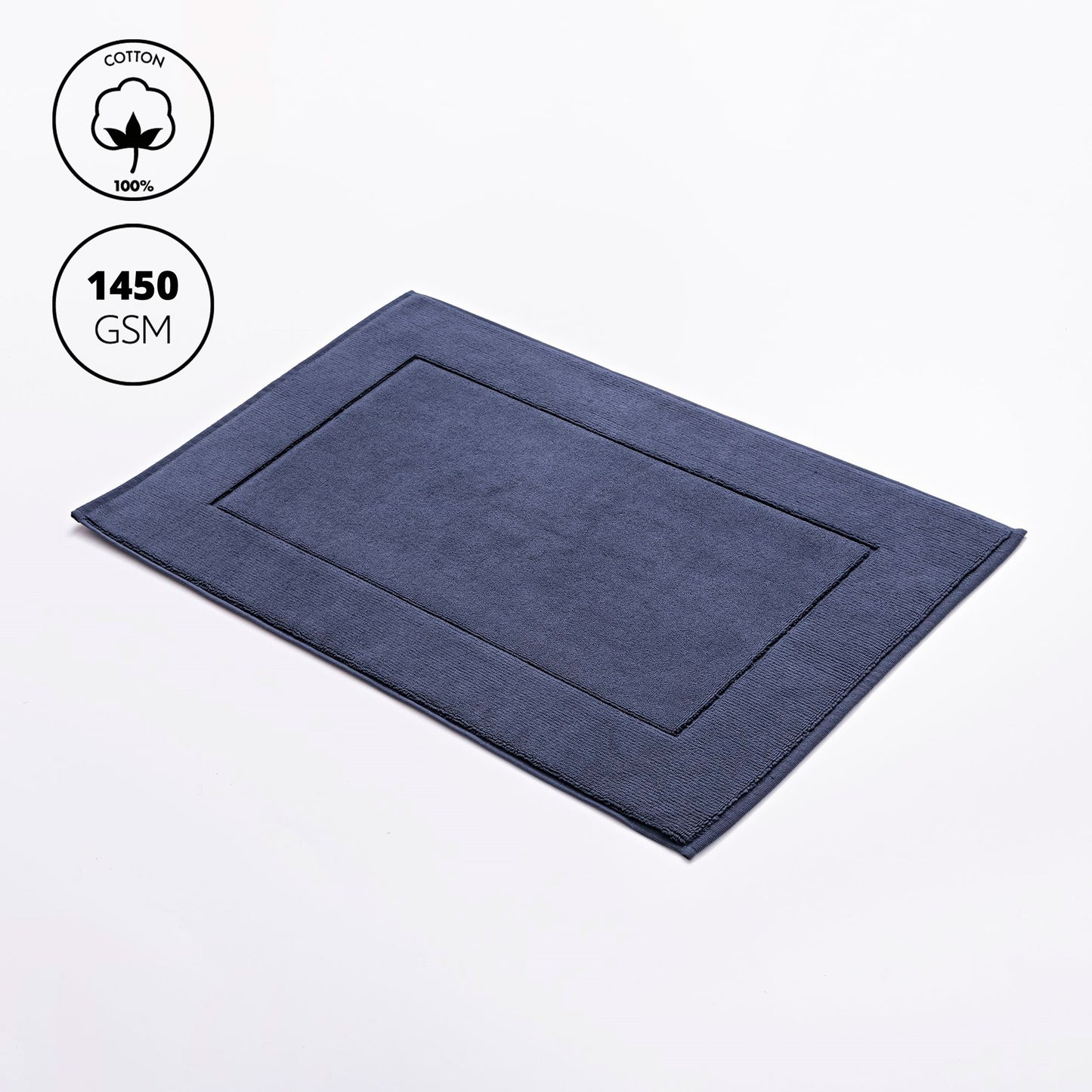 Alfombrilla De Baño 50x80cm 100% Algodón 1450gsm Navy Scalpers Home_2