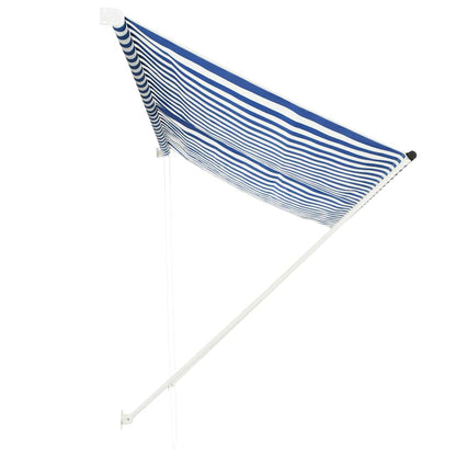 Toldo Retráctil 300x150 Cm Azul Y Blanco_2