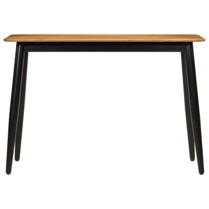 Mesa De Comedor Madera Maciza De Mango Y Hierro 112x52x76 Cm_0