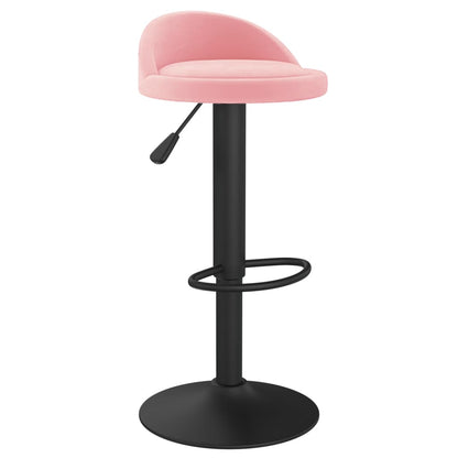 Taburetes De Cocina 2 Unidades Terciopelo Rosa_1